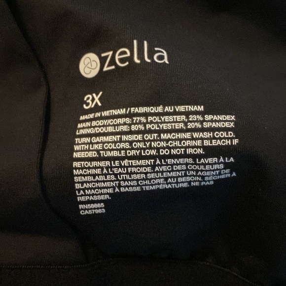 NWT Zella Black Wide Leg Tank Stretch Soft Jumpsuit 3X O1 - Picture 9 of 12